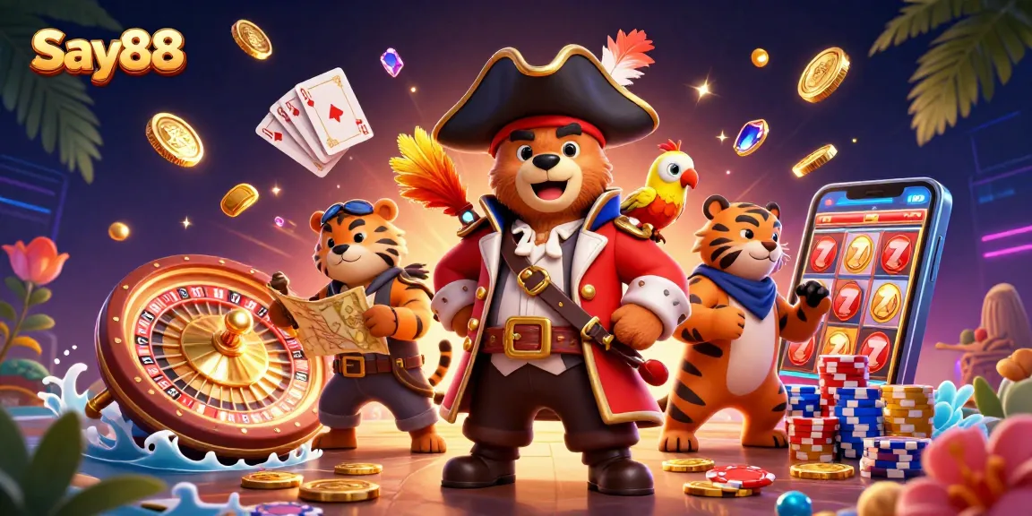 Engage in thrilling gameplay at Say88 with captivating characters and dynamic casino elements.