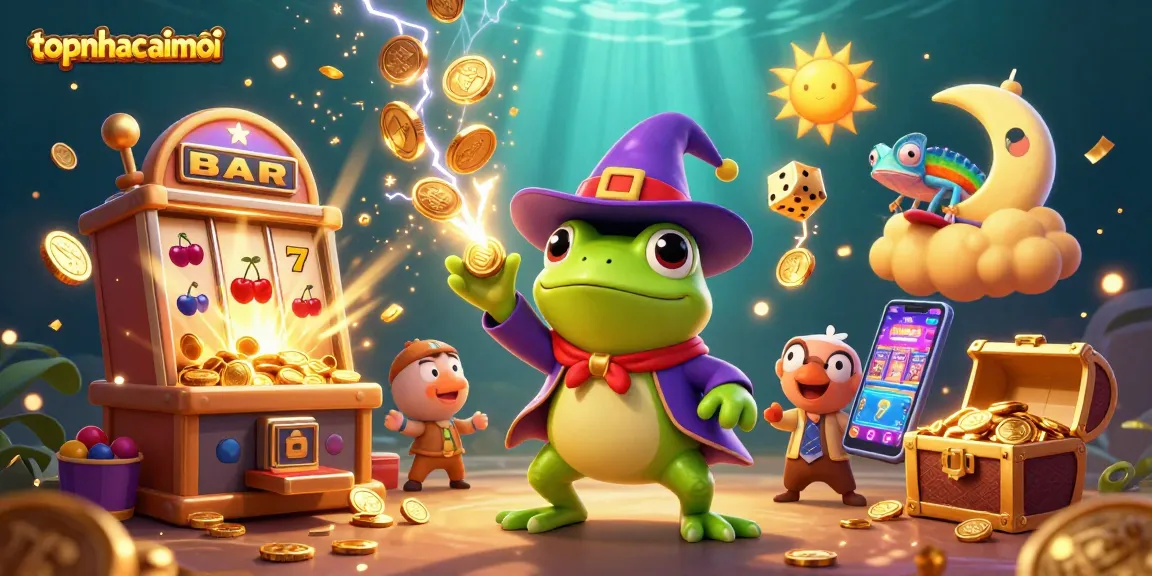Experience winning excitement with topnhacaimoi in a vibrant, dynamic casino scene bursting with action.