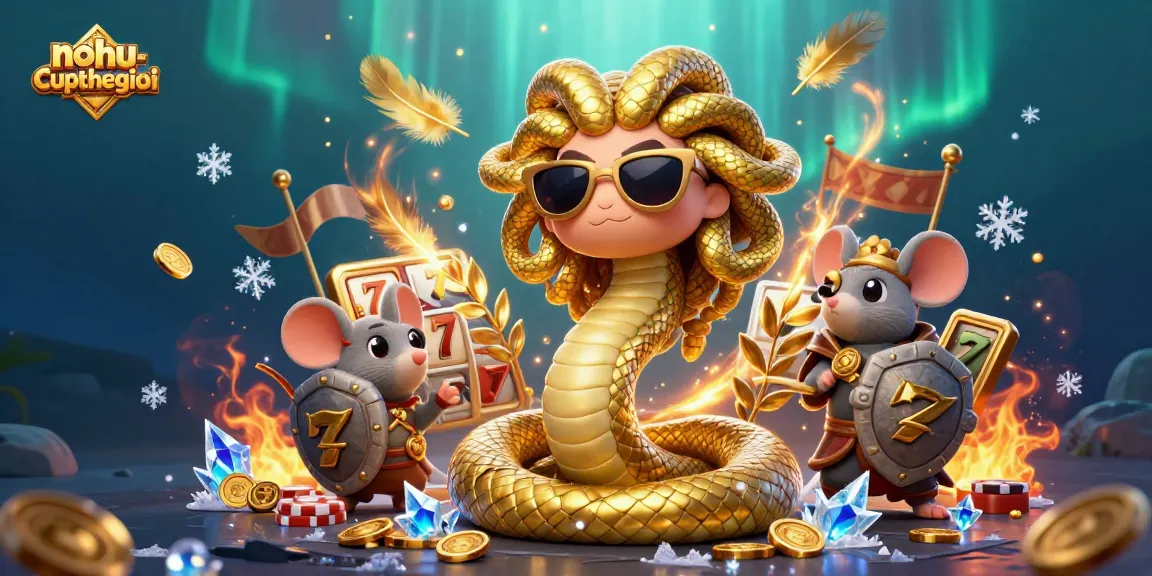 Experience thrilling gameplay at nohu-cupthegioi with Medusa, a warrior mouse, and dynamic casino elements.