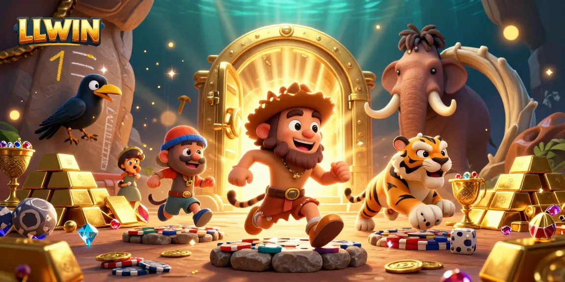 Win big with LLWIN at a dynamic prehistoric casino adventure featuring diverse game elements.