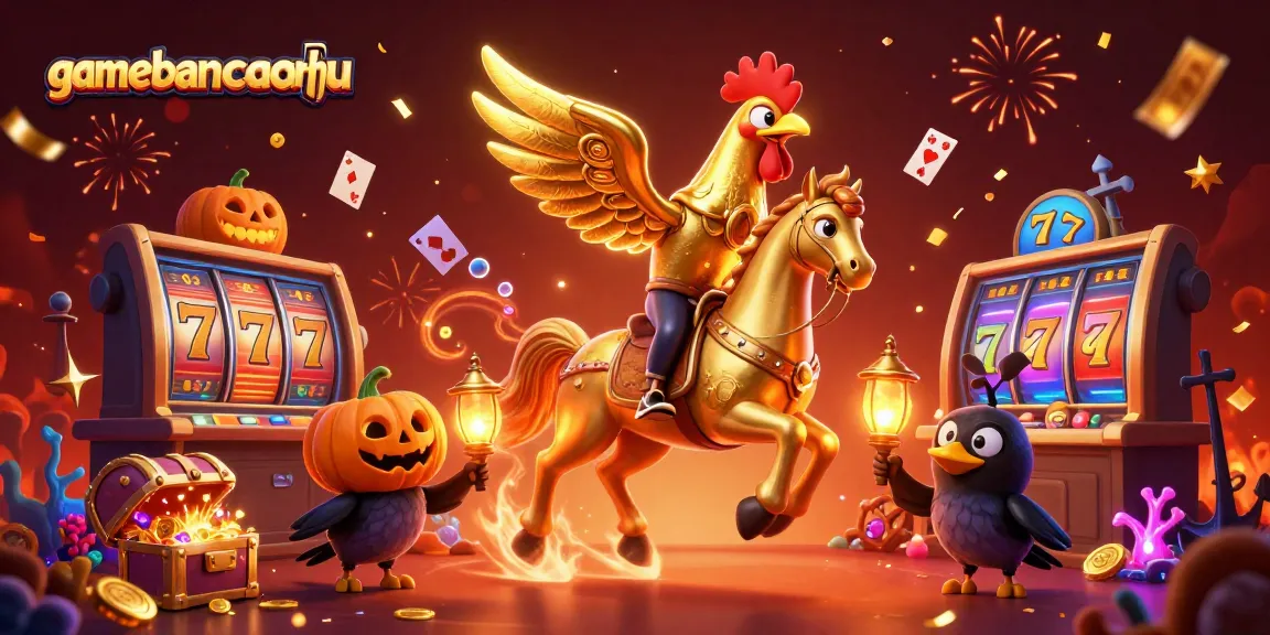 Win at gamebancanohu with a thrilling casino scene featuring animated characters and vibrant visuals.