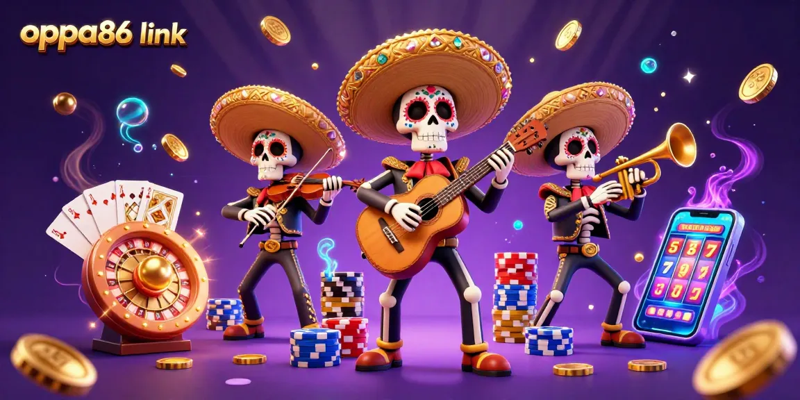Join the fun with oppa86 link and experience vibrant casino excitement in this detailed 3D illustration.