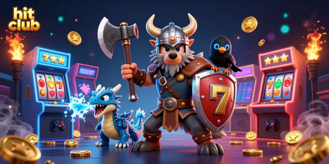 Join the hit club for exciting slot adventures in this vibrant casino illustration!